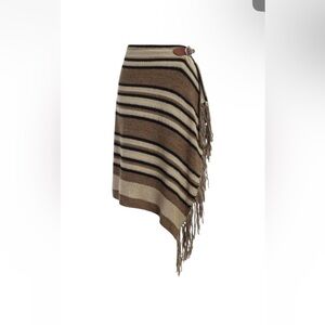 NWT Ralph Lauren Vintage Southwestern Blanket Knit Wrap Skirt Buckled clasp